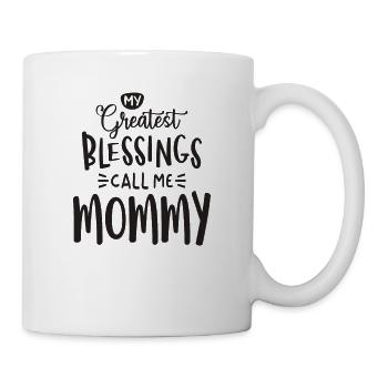 Mes plus grandes bénédictions Appelez-moi maman - Mug blanc - blanc - Droite