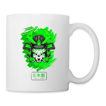 Kitsun Vaporwave Japanese Kami Vaporwave Kitsune - Mug - white - Right