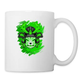 Kitsun Vaporwave Japanische Kami Vaporwave Kitsune - Tasse - Weiß - Rechts