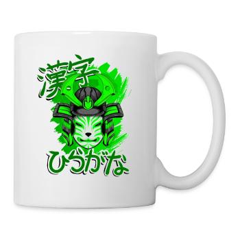 Kitsun Vaporwave Japanische Kami Vaporwave Kitsune - Tasse - Weiß - Rechts
