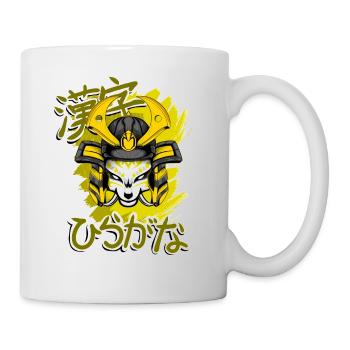 Kitsun Vaporwave Japanische Kami Vaporwave Kitsune - Tasse - Weiß - Rechts