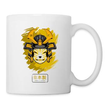 Kitsun Vaporwave Japanese Kami Vaporwave Kitsune - Mug - white - Right