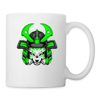 Kitsun Vaporwave Japanese Kami Vaporwave Kitsune - Mug - white - Right
