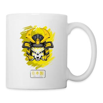 Kitsun Vaporwave Japanische Kami Vaporwave Kitsune - Tasse - Weiß - Rechts