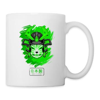 Kitsun Vaporwave Japanese Kami Vaporwave Kitsune - Mug - white - Right