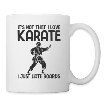 Japanischer Kampfsport Karate - Tasse - Weiß - Rechts