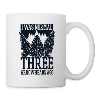 I Was Normal Three Arrowheads Ago Hunting Tips - Mug - white - Right