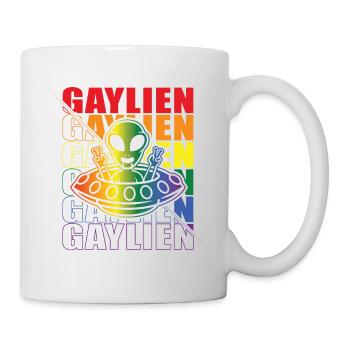 Gender Lesbian, Gay, Trans, Queer Rainbow - Mug - white - Right