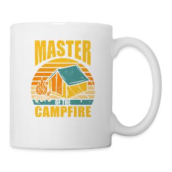 Cool master of campfire Camping Outdoor - Mug - white - Right