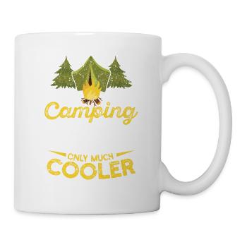 Ich bin ein Camping Dad wie ein normaler Daddy nur - Tasse - Weiß - Rechts