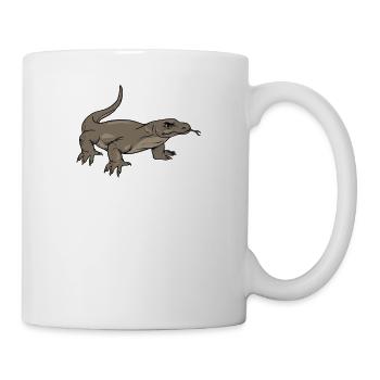 Komodo dragon I Komodo dragon motif for reptiles - Mug - white - Right