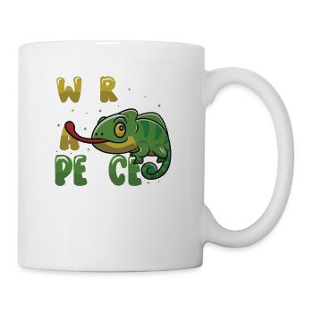 Peace Cameleon, mouvement pour la paix - Mug blanc - blanc - Droite