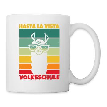 Volksschule Geschafft Absolvent Abgänger - Tasse - Weiß - Rechts