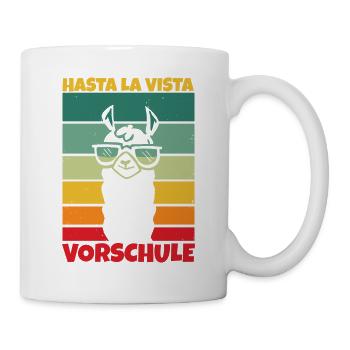 Vorschulkind Verabschieden Kindergarten Vorschule - Tasse - Weiß - Rechts