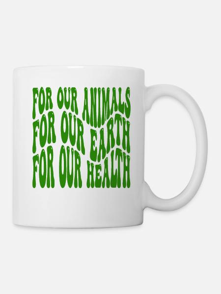 Vegan Activism Animal Love Reasons - Tasse - Weiß