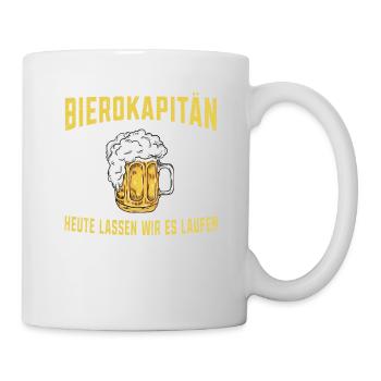 Bierokapitän Mallorca Party Saufen Biertrinker - Tasse - Weiß - Rechts