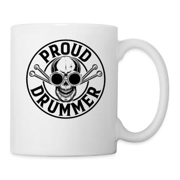 Proud Drummer - Drum Player Drummer Musician - Tasse - Weiß - Rechts