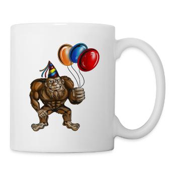 Bigfoot Birthday Party Mythical Creature Mystery - Mug blanc - blanc - Droite