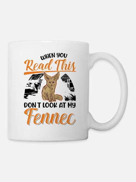 Fennek Geschenk Wüstenfuchs Fennec - Tasse - Weiß