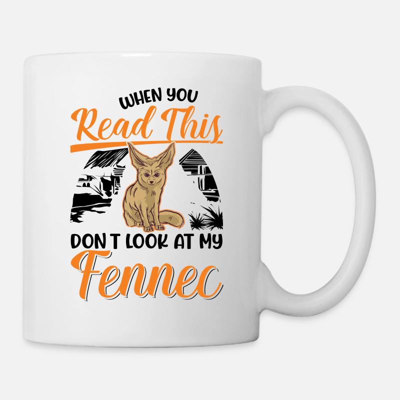 Fennek Geschenk Wüstenfuchs Fennec - Tasse - Weiß