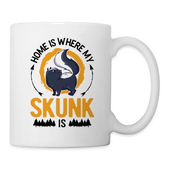 Home is where my skunk is - Mug - white - Right