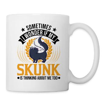 Cadeau Skunk - Mug blanc - blanc - Droite