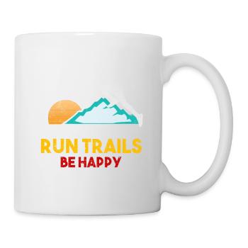 Trail Runner Running Jogging Jogger I Gift - Mug - white - Right