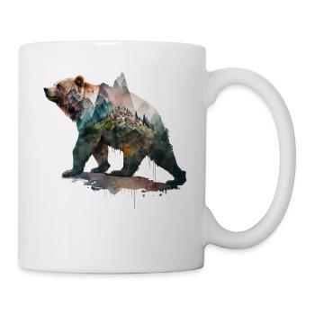 Bear Mountains Village Gift Woman Art Animals Zoo - Mug - white - Right
