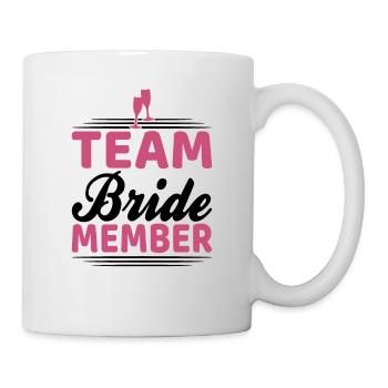 Membre de l’équipe mariée - Mug blanc - blanc - Droite
