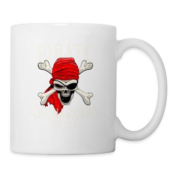 Que les manigances des pirates commencent pour Gasparilla - Mug blanc - blanc - Droite