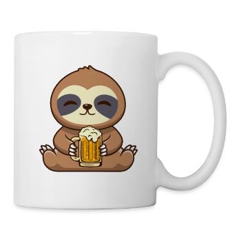 Sloth Beer Funny Beer Drinker - Mug - white - Right