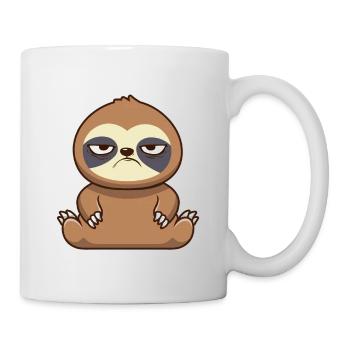 Paresseux Drôle Fatigué Matin Grouch - Mug blanc - blanc - Droite