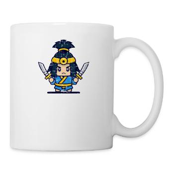 Samurai Japan Japanese fighter - Mug - white - Right