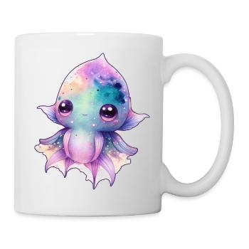 Süßer Oktopus Krake Meer Kind Baby Unterwasser - Tasse - Weiß - Rechts