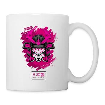 Kitsun Vaporwave Japanese Kami Vaporwave Kitsune - Mug - white - Right