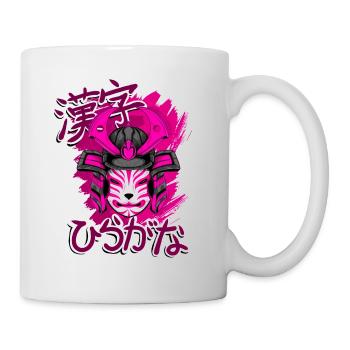 Kitsun Vaporwave Japonais Kami Vaporwave Kitsune - Mug blanc - blanc - Droite
