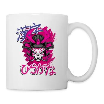 Kitsun Vaporwave Japanese Kami Vaporwave Kitsune - Mug - white - Right