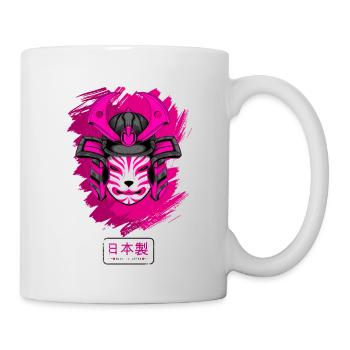 Kitsun Vaporwave Japanische Kami Vaporwave Kitsune - Tasse - Weiß - Rechts