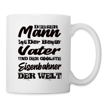 Eisenbahner - Tasse - Weiß - Rechts
