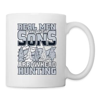 Real Men Take Their Sons Arrowhead Collecting - Mug - white - Right
