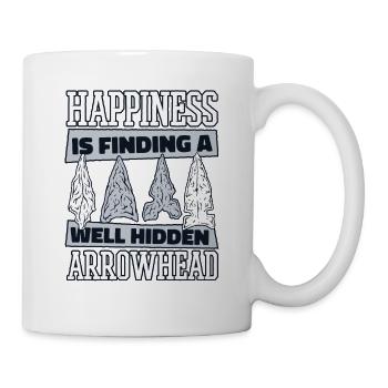 Happiness Is Finding A Hidden Arrowhead - Mug - white - Right