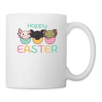 axolotls sucrés à Pâques avec œufs de Pâques axolotl - Mug blanc - blanc - Droite