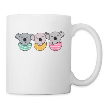 koalas doux pour Pâques avec œufs de Pâques koala - Mug blanc - blanc - Droite