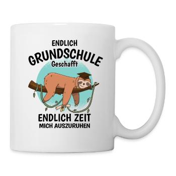 Grundschul Abgänger 2026 Grundschule Abschied - Tasse - Weiß - Rechts