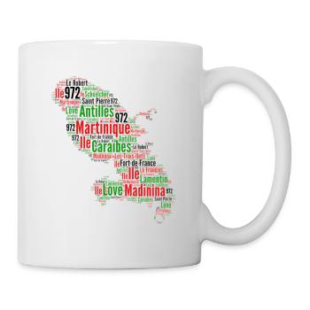 Martinique 972 Antilles Island Karte - Tasse - Weiß - Rechts