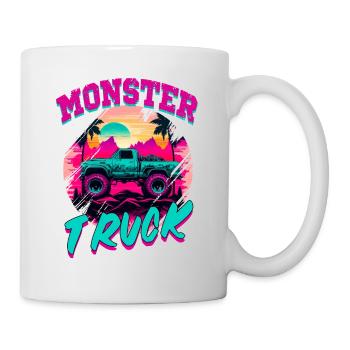 Monster Truck für Männer und Jungen - Tasse - Weiß - Rechts