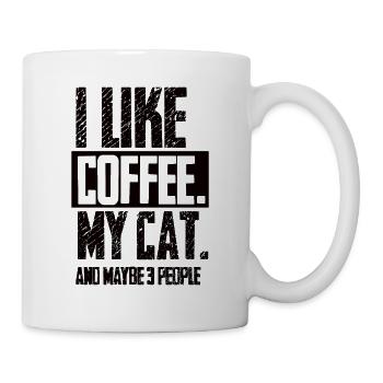 Cat Coffee Kitten Café Cat Coffee Domestic Cat - Mug - white - Right