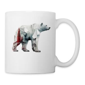 Ours polaire Ours polaire Architecte Art Animal cadeau - Mug blanc - blanc - Droite