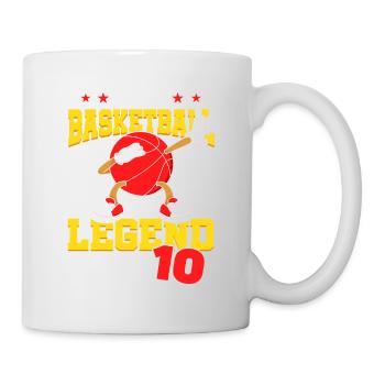 Diese Basketball-legende Ist Jetzt 10 Sports Kid - Tasse - Weiß - Rechts