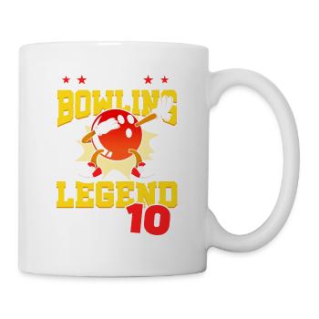 Diese Bowling-legende Ist Jetzt 10 Sport Kind 10. - Tasse - Weiß - Rechts